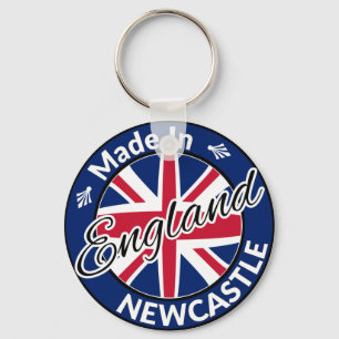 Llavero Hecho en Newcastle, Inglaterra, bandera de la Unió
