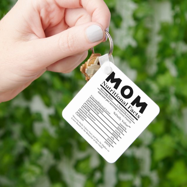 Llavero Hechos Nutricionales de Mamá (Mano)
