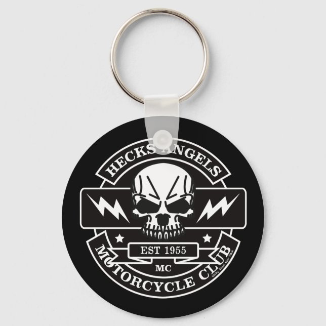 Llavero HECKS ANGELS_black&white (Anverso)