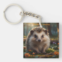 Hedgehog Acrylon Keychain