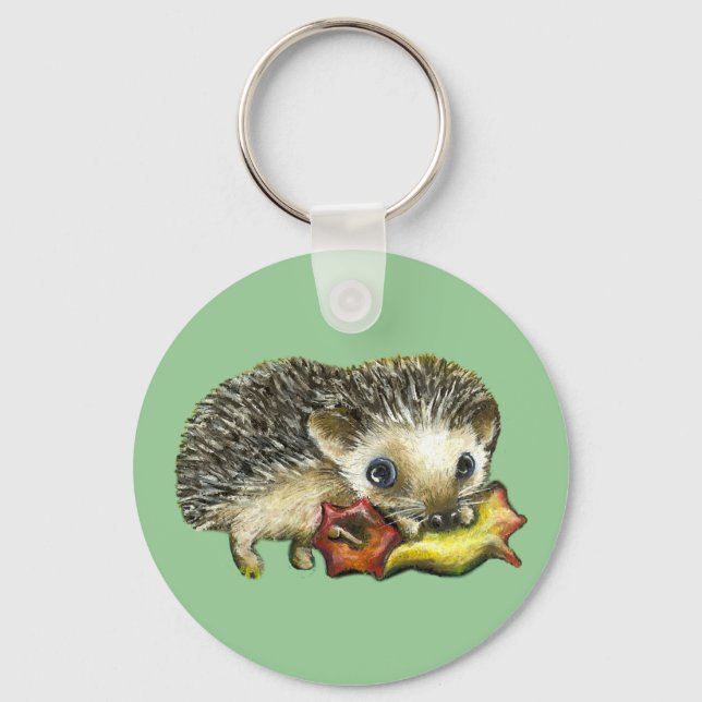 Llavero Hedgehog and apple (Anverso)