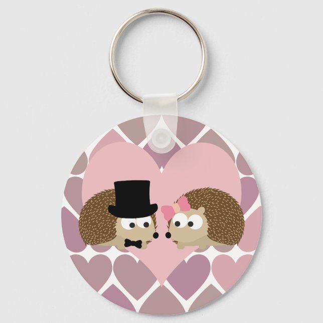 Llavero Hedgehog Love with Hearts (Anverso)