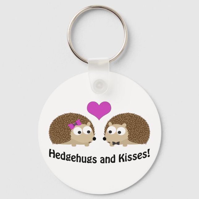 Llavero Hedgehugs and Kisses hedgehog love (Anverso)