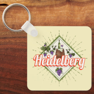 Llavero Heidelberg am Neckar Alemania Retro Vintage
