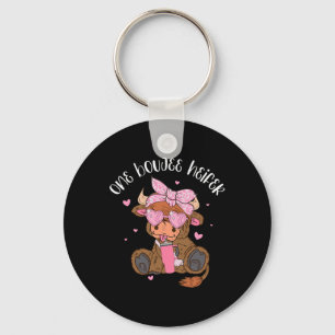 Llavero Heifer Valentine Funny Cow One Boujee Heifer Mujer