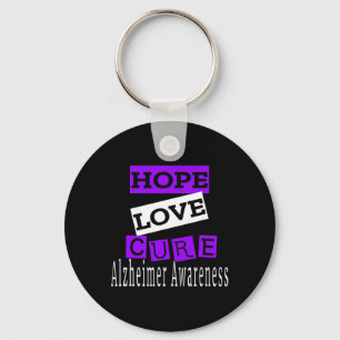 Llavero Heimerheimer Awareness Hope Love Cure