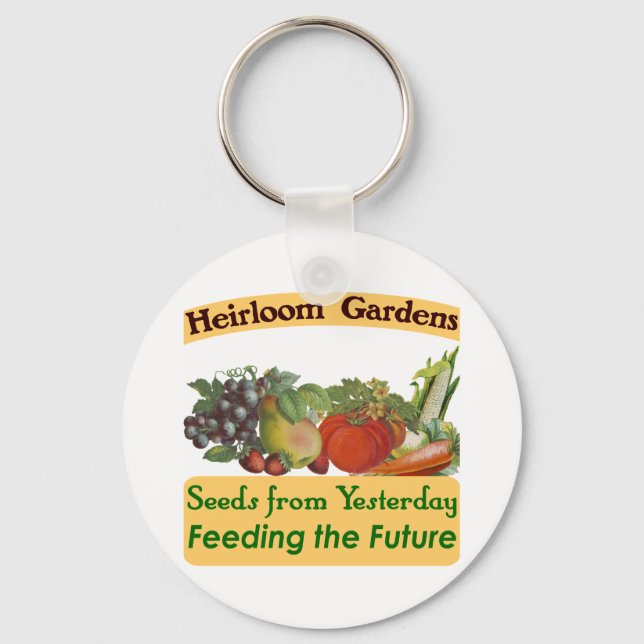 Llavero Heirloom Gardens Green Saying (Anverso)