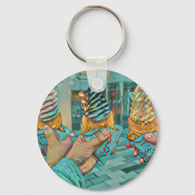 Llavero Helado de chocolate (Anverso)