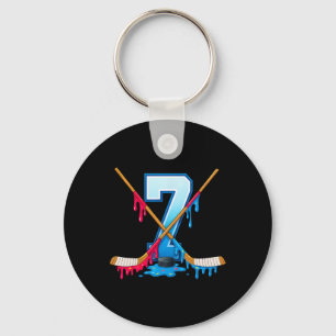 Llavero Helado de hockey de 7 años goteo juventud 7 cumple