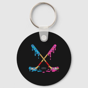 Llavero Helado de hockey goteo chicos hockey sobre hielo j