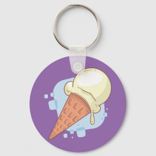 Llavero Helado de Vainilla