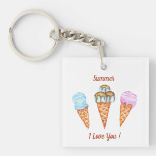 Llavero Helado te amo lindo verano