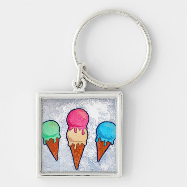 Llavero Helados de Crema (Frente)