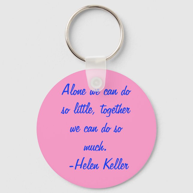 Llavero Helen Keller keychain (Anverso)