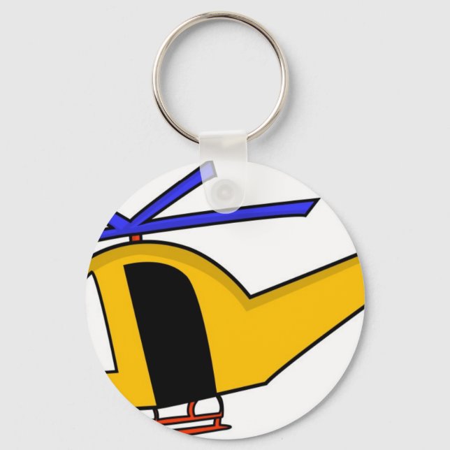 Llavero Helicóptero amarillo (Anverso)