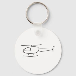 Llavero Helicóptero en estilo de dibujo de deseo