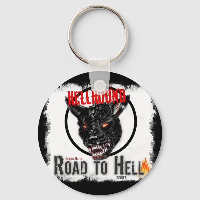 Llavero Hellhound Round Keychain (Anverso)