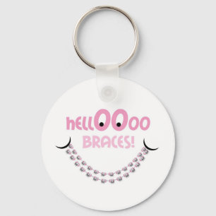 Llavero Hello Braces Pink