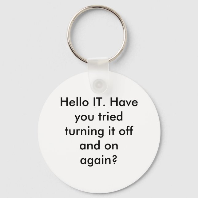 Llavero Hello IT Keychain (Anverso)