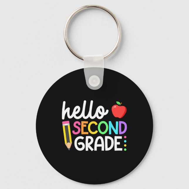 Llavero Hello Second Grade Team 2nd Grade Byck To School T (Anverso)