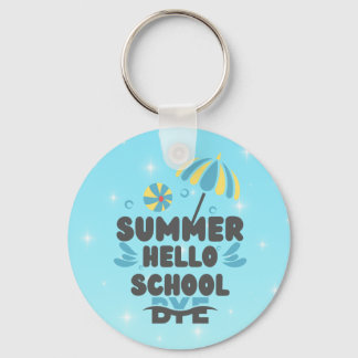 Llavero Hello Summer Bye School Acrylic Keychain