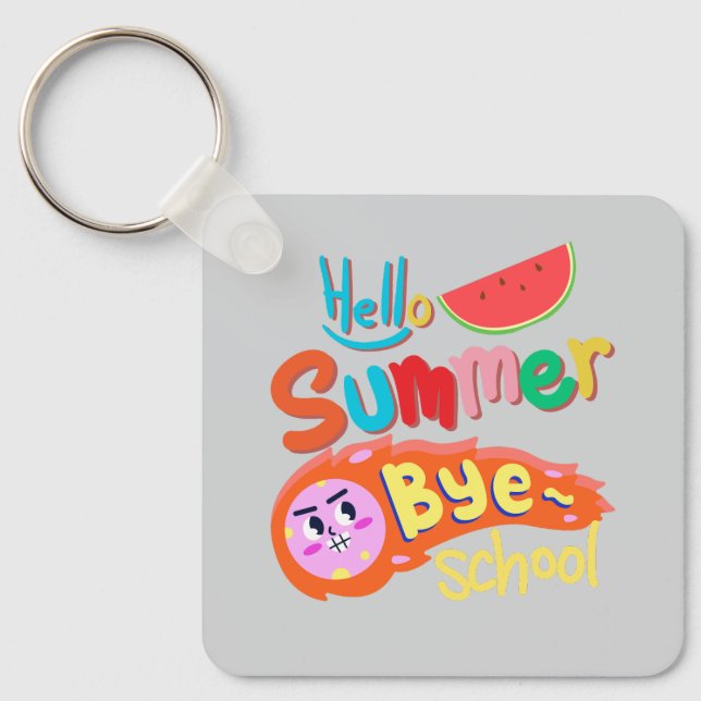 Llavero Hello Summer Bye School Art (Anverso)