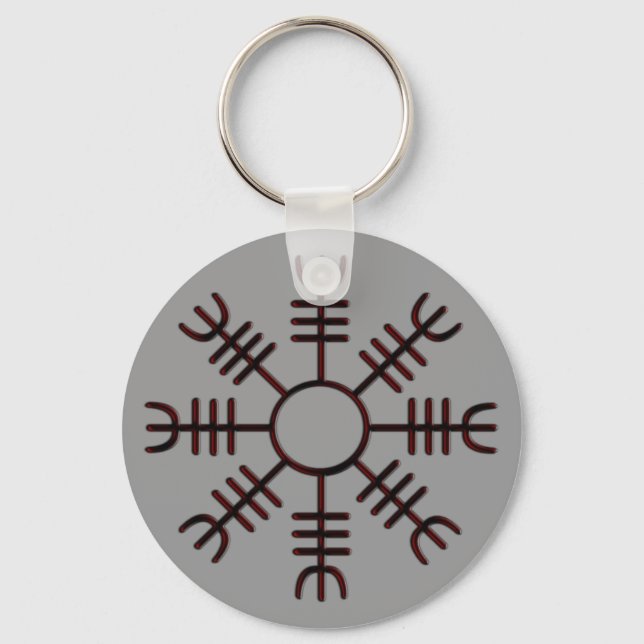 Llavero Helm of Awe Red Glow Keychain (Anverso)