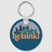 Helsinki Finlandia City Skyline Retro Cityscape Ar