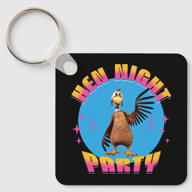 Llavero Hen Night Fiesta Funny Bachelorette Party (Anverso)