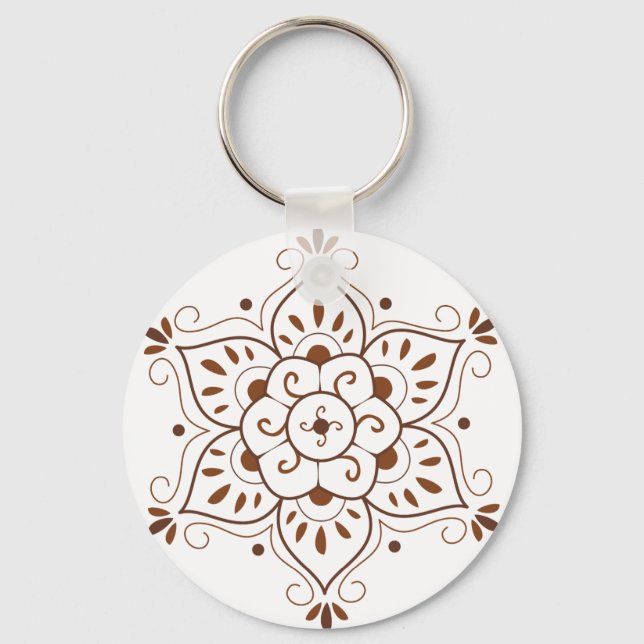 Llavero Henna Tattoo Mandala (Anverso)