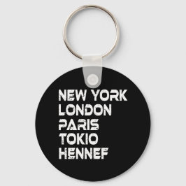 Llavero Hennef New York London Tokio Paris Anhänger