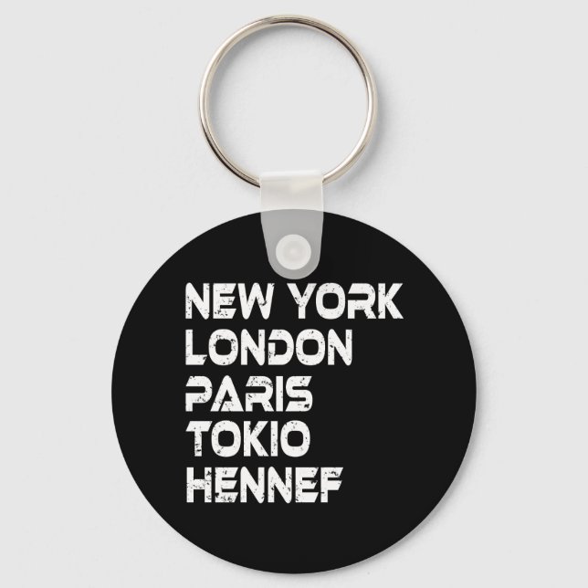 Llavero Hennef New York London Tokio Paris Anhänger (Anverso)