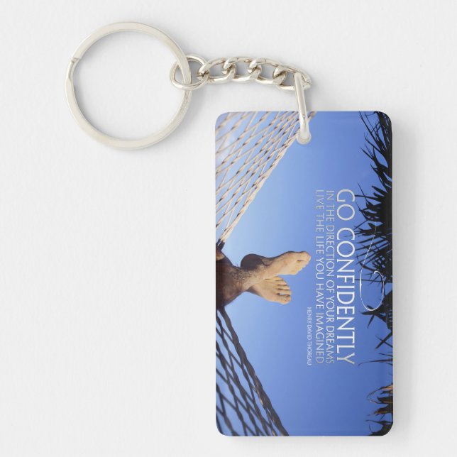 Llavero Henry David Thoreau Cita Inspiradora Confianza (Frente)