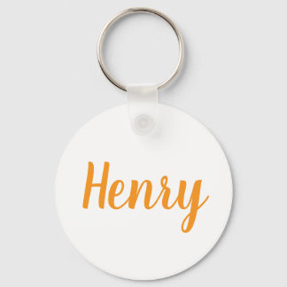 Llavero Henry name Metal ring keychain