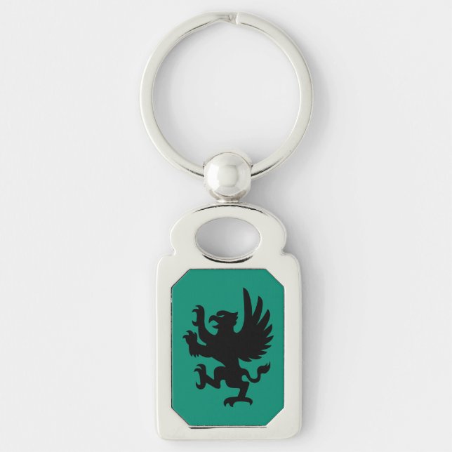 Llavero Heraldic Griffin Silhouette Keychain (Anverso)