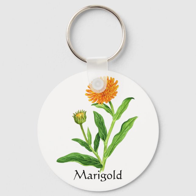 Llavero Herb Garden Series - Marigold (Anverso)