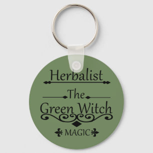 Llavero herbalista la magia de bruja verde