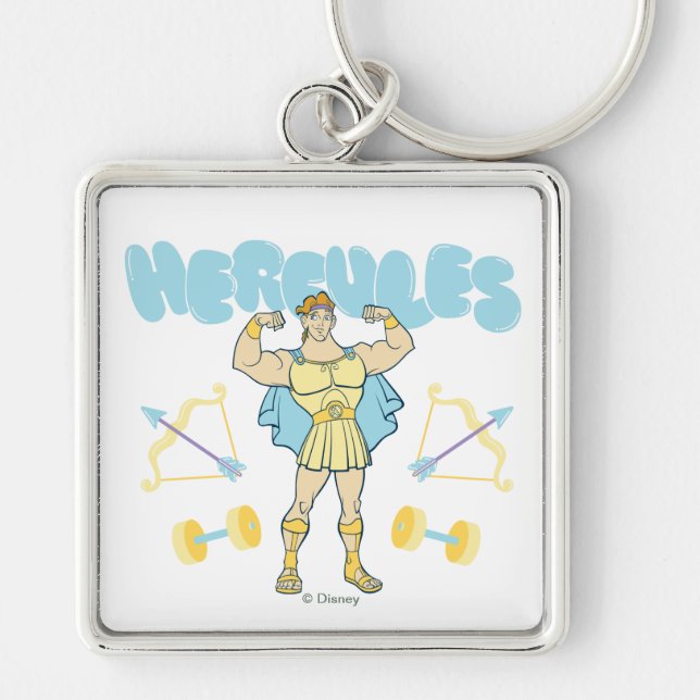 Llavero Hercules Arrows and Dumbbells Flex Keychain (Frente)
