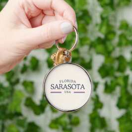 Llavero Herencia de Sarasota Florida - Crema clásica