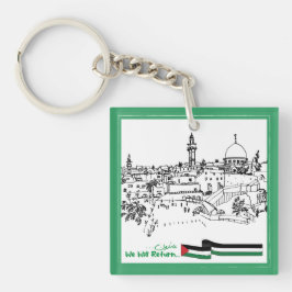 Llavero Herencia y esperanza palestinas: Regresaremos