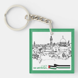 Llavero Herencia y esperanza palestinas: Regresaremos