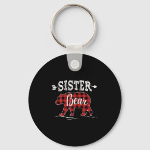 Llavero Hermana Cute Oso Oscura Pleid Rojo Familia Pajama