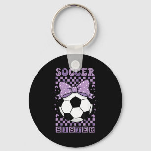 Llavero Hermana de fútbol genial pelota linda coqueta de m