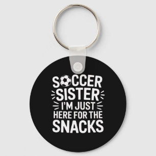 Llavero Hermana de fútbol que grita fuerte, estoy aquí sol