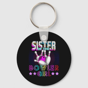 Llavero Hermana De La Bola De La Familia Del Chica Bowler