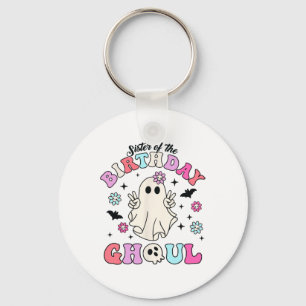 Llavero Hermana Del Cumpleaños Ghoul Groovy Halloween Ghos