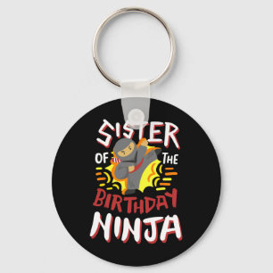 Llavero Hermana Del Cumpleaños Ninja Karate Niños Parte De