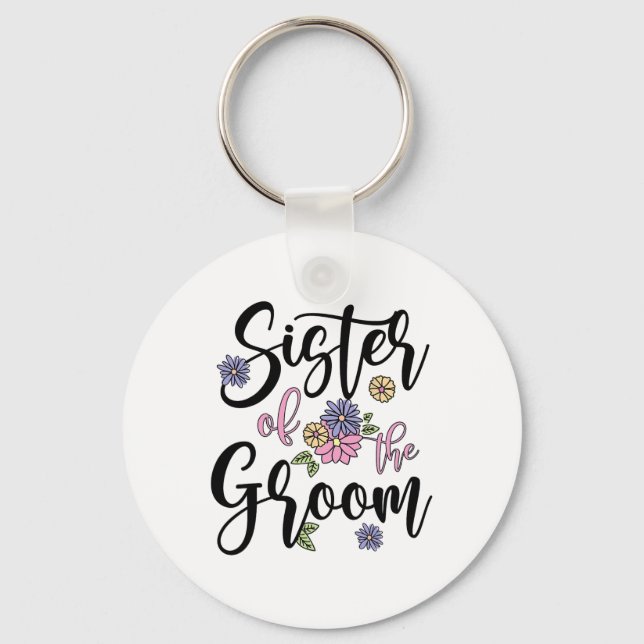 Llavero Hermana del novio Hermana del novio Hermana linda  (Anverso)