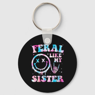 Llavero Hermana Feral Como Hermana Divertida Sarcástica Mu