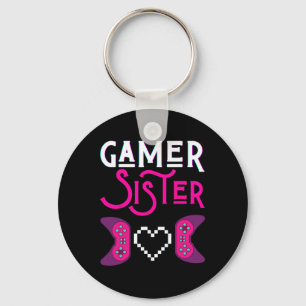 Llavero Hermana Juega Video Game Funny Sisters Gaming Sis